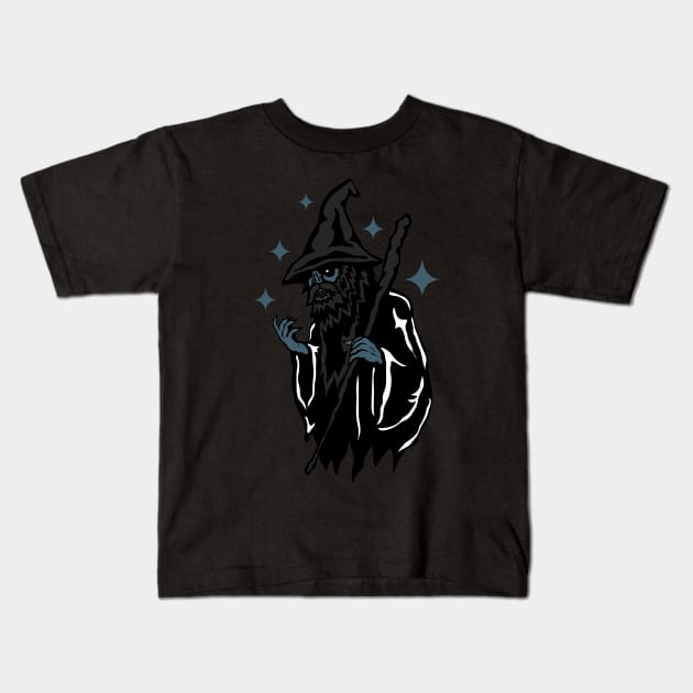 Dark Wizard Kids T-Shirt by pontosix